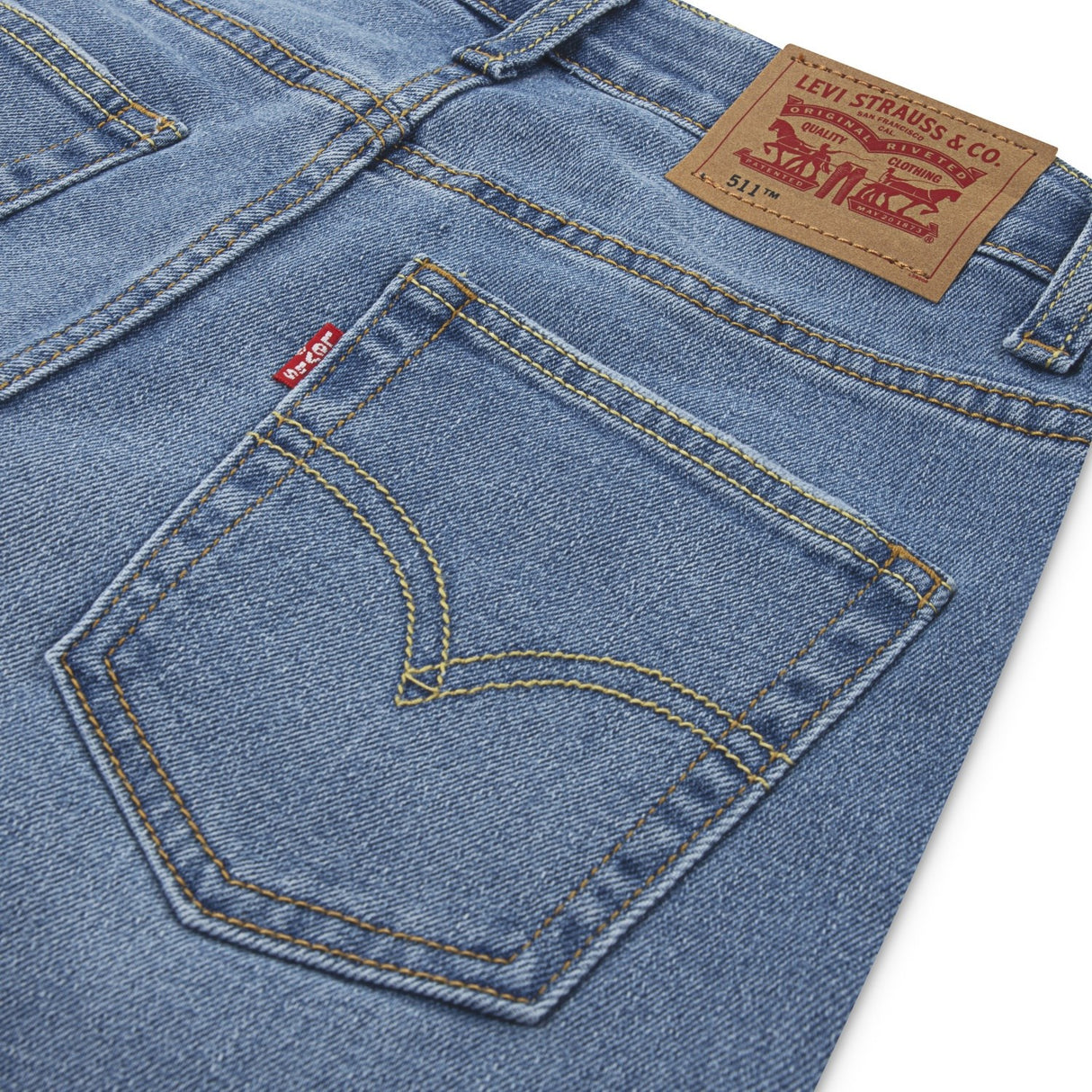 Levi's Basil Sky Without Destruction 511 Slim Non Performance Jeans