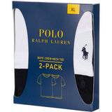Polo Ralph Lauren White/Polo Black 2-Pack Bomull Crew Tee