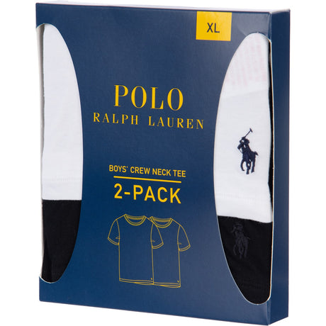 Polo Ralph Lauren White/Polo Black 2-Pack Bomull Crew Tee