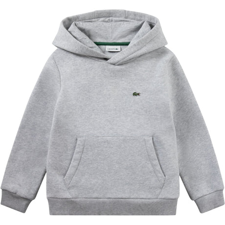 LACOSTE Argent Chine Heather Core Fleece Pullover Hoodies