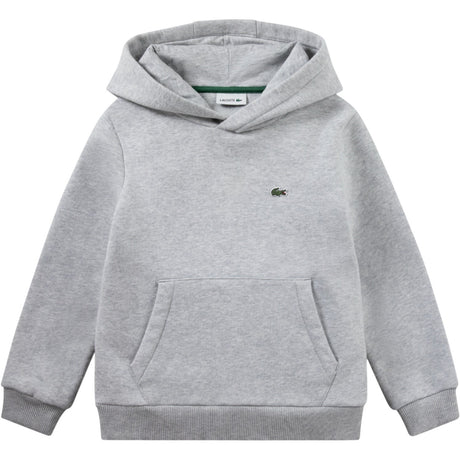 LACOSTE Argent Chine Heather Core Fleece Pullover Hoodies