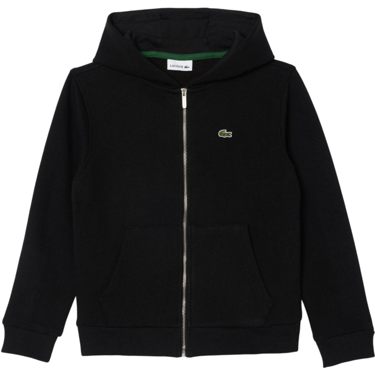LACOSTE Noir Core Fleece Full Zip Hoodies