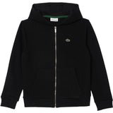 LACOSTE Noir Core Fleece Full Zip Hoodies
