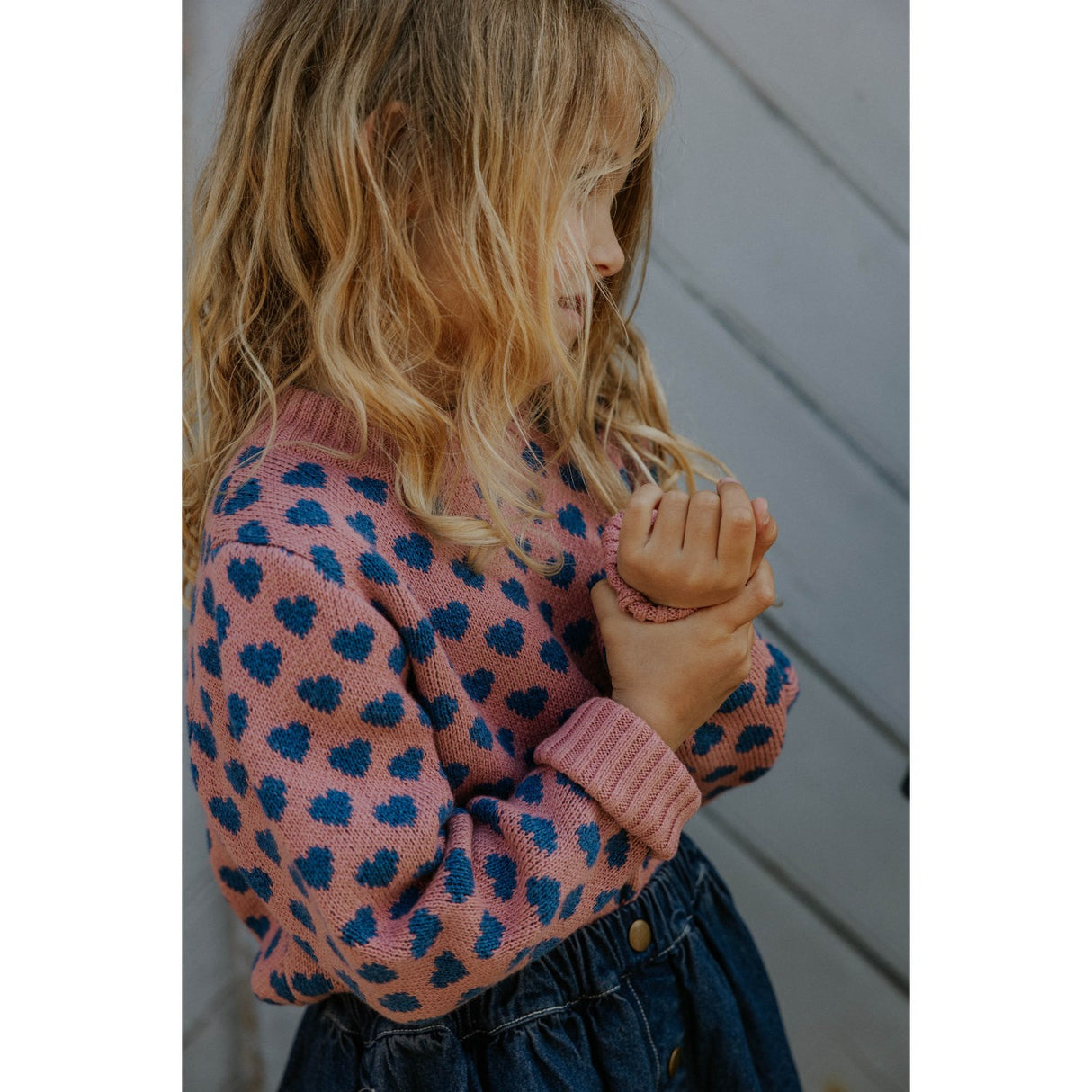 Fliink Ash Rose Janie Heart Pullover