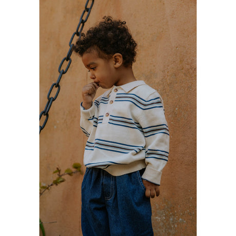 Fliink Sandshell Stripe Benny Ls Pikétröja