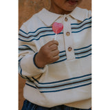 Fliink Sandshell Stripe Benny Ls Pikétröja