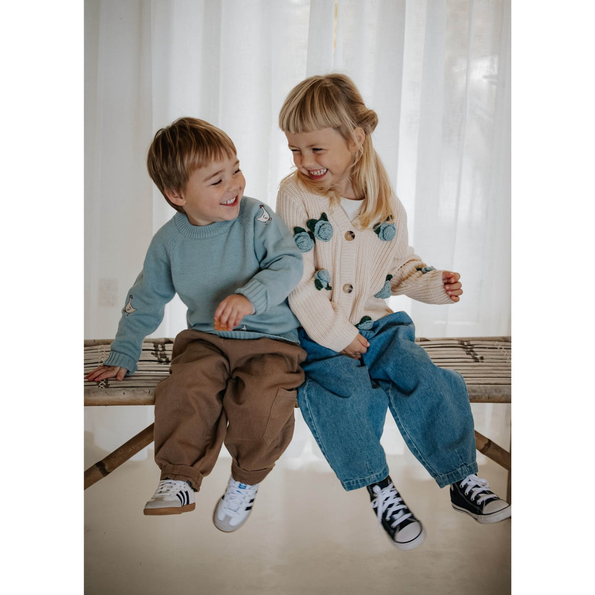 Fliink Slate Mahdi Stickad Pullover