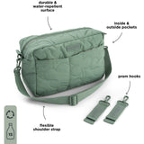 DonebyDeer Green Quiltad Barnevognstaske