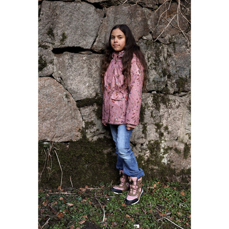 Mikk-Line Burlwood Polyester Girls Jacka AOP Floral