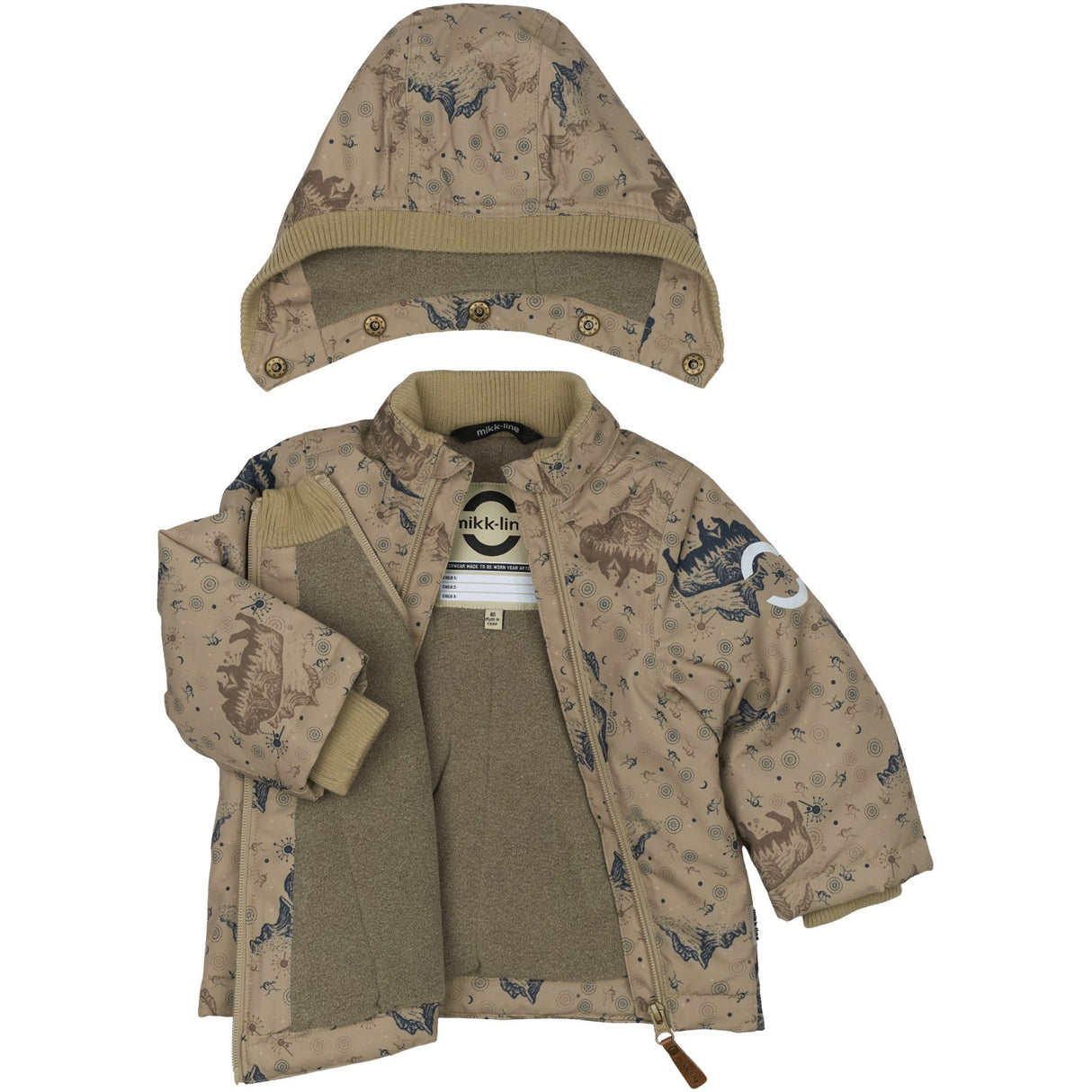 Mikk-Line Coriander Polyester Baby Jacka AOP