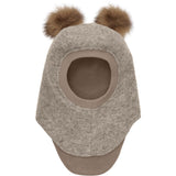 Huttelihut Camel Melange Elefanthatt Ull Alpaca Pompoms