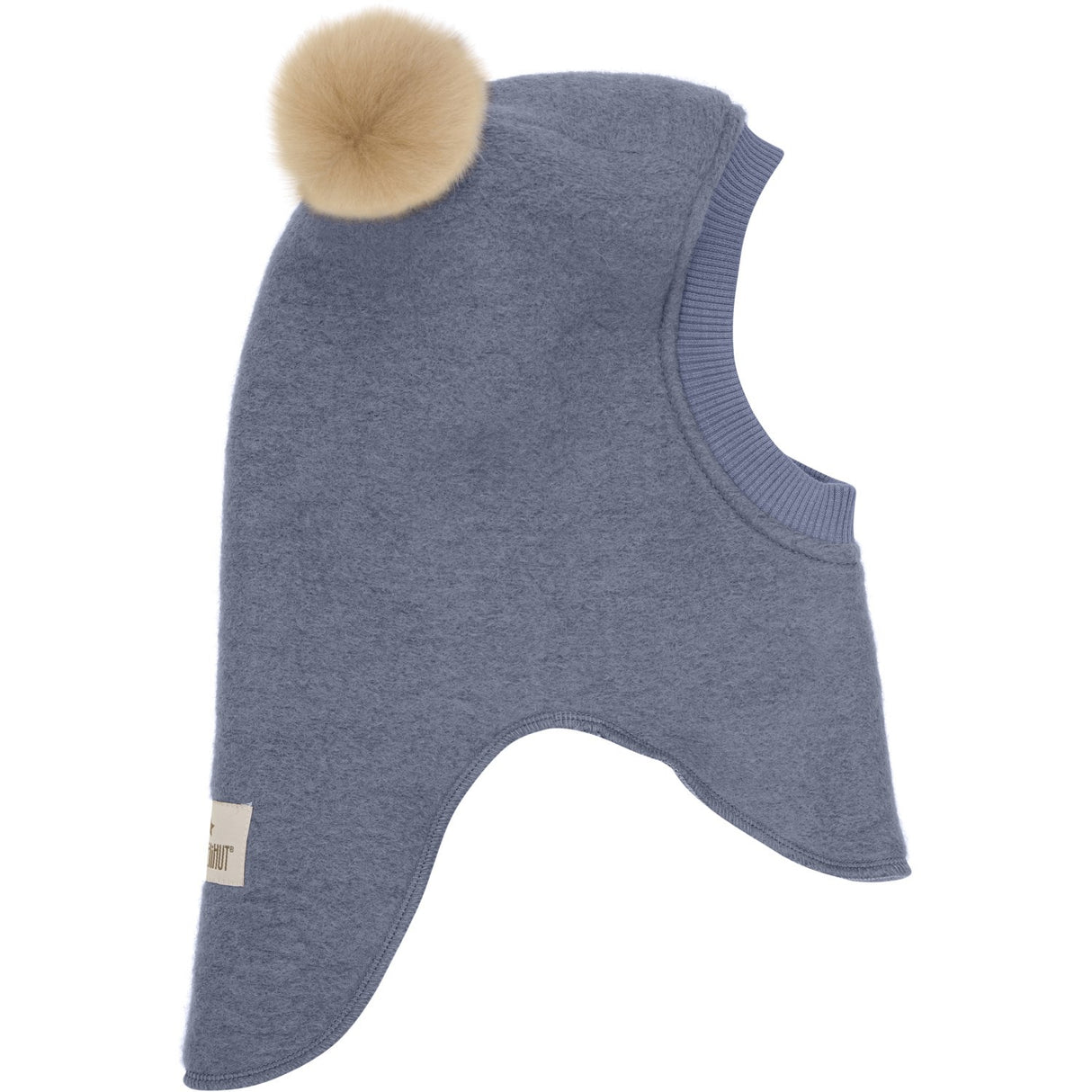 Huttelihut Folkstone Gray Elefanthatt Ull Alpaca Pompoms