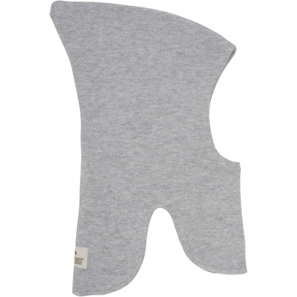 Huttelihut Light Grey Melange Elefanthatt Ull Stickad Windstop