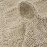 Huttelihut Camel Melange Bonnet Ears Alpaca Ull Stickad