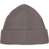 Huttelihut Brown Melange Beanie Ull Stickad