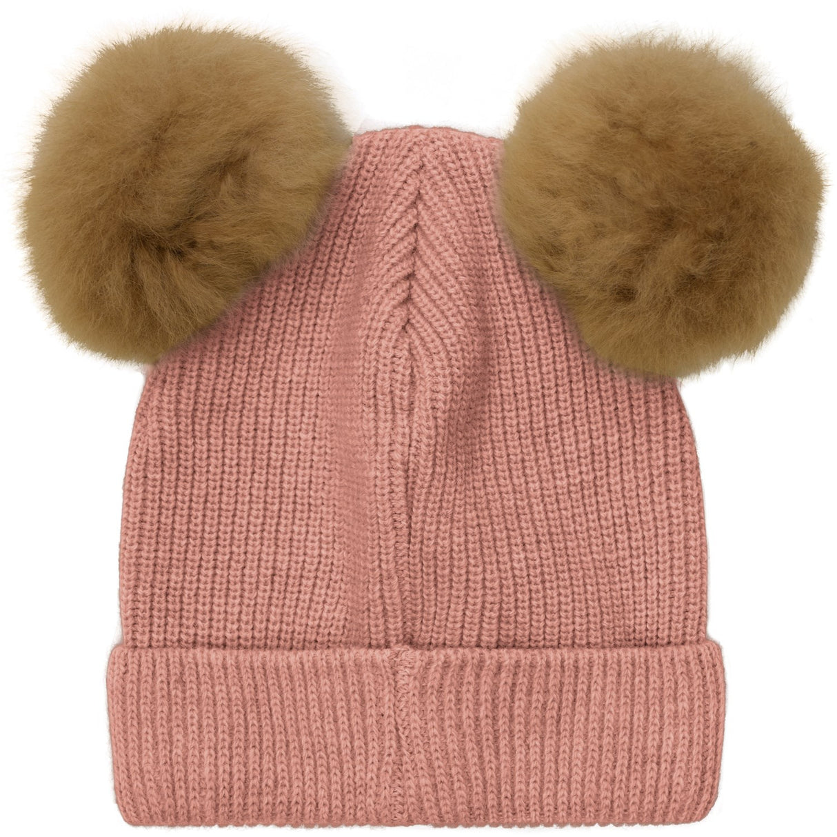 Huttelihut Burlwood Mössa Stickad Alpaca Pompoms