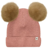 Huttelihut Burlwood Mössa Stickad Alpaca Pompoms