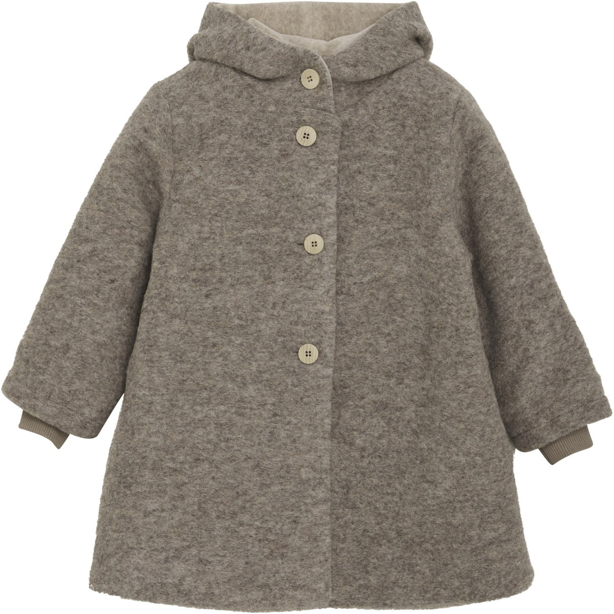 Huttelihut Camel Melange Täcka Huva Ull W. Lining