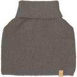 Huttelihut Brown Melange Neck Warmer Ull Stickad