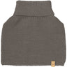 Huttelihut Brown Melange Neck Warmer Ull Stickad