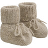 Huttelihut Camel Melange Footies Alpaca Ull Stickad