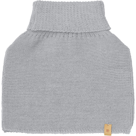 Huttelihut Medium Grey Melange Nackvärmare Ull Stickad