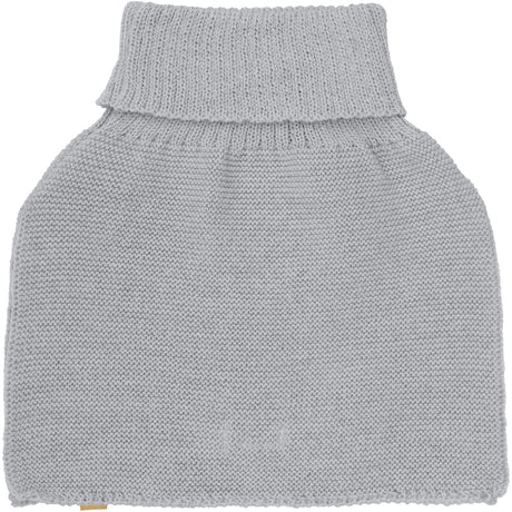 Huttelihut Medium Grey Melange Nackvärmare Ull Stickad