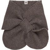 Huttelihut Brown Melange Nackvärmare Ull Stickad