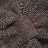 Huttelihut Brown Melange Nackvärmare Ull Stickad