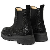 Angulus Chelsea Støvle Black Glitter/Black/Black