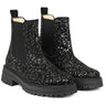 Angulus Chelsea Støvle Black Glitter/Black/Black