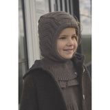 Huttelihut Brown Melange Elefanthatt Ull Stickad