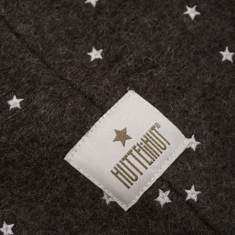 Huttelihut Dark Brown Melange Elefanthatt All Över Emb. Ull