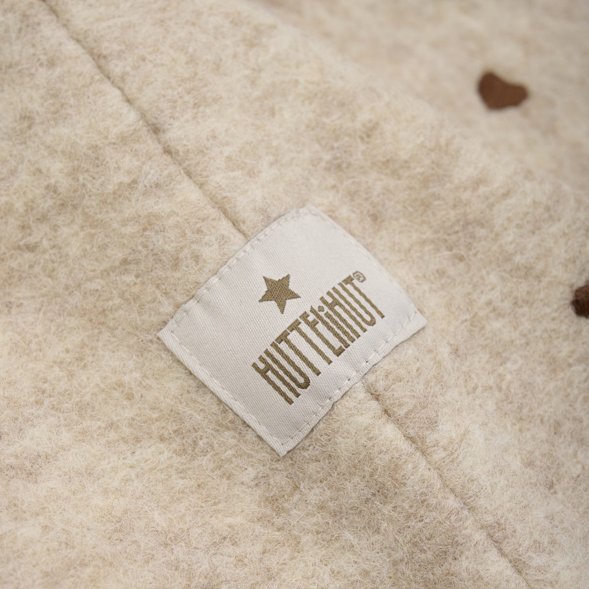 Huttelihut Sand Melange Elefanthatt All Över Emb. Ull