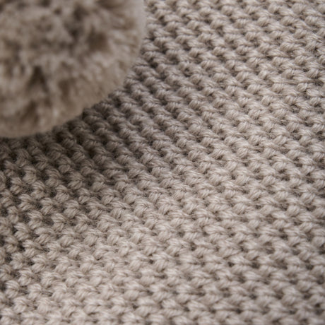 Huttelihut Camel Melange Elefanthatt Windstop Pompoms