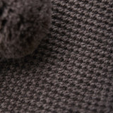 Huttelihut Brown Melange Elefanthatt Windstop Pompoms