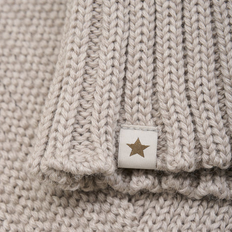 Huttelihut Camel Melange Elefanthatt Pixie Ull Stickad