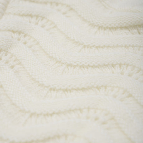 Huttelihut Off-White Elefanthatt Ull Stickad