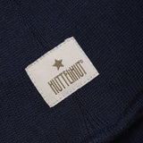 Huttelihut Dark Navy Elefanthatt Ull Stickad Windstop
