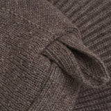 Huttelihut Brown Melange Elefanthatt Ears Ull Stickad