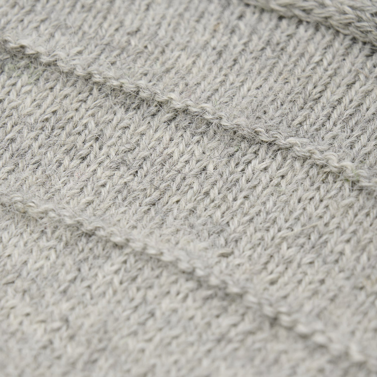 Huttelihut Medium Grey Melange Bonnet Ears Alpaca Ull Stickad