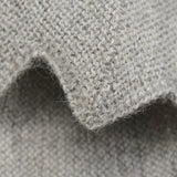 Huttelihut Medium Grey Melange Bonnet Ull Stickad Alpaca Pompom