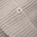 Huttelihut Camel Melange Beanie Ull Stickad