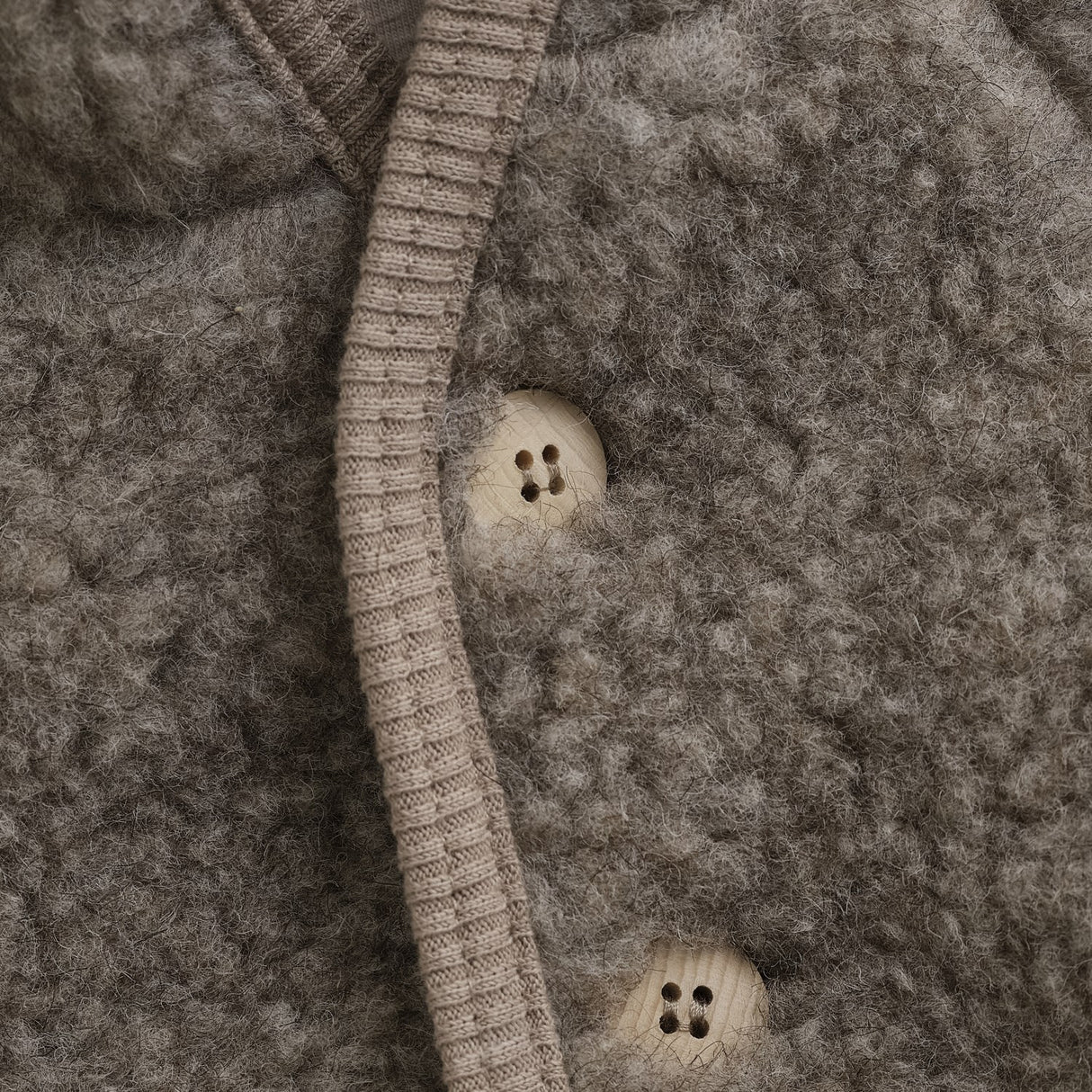 Huttelihut Camel Melange Jacka Pixie Ull Nallebjörn W. Lin