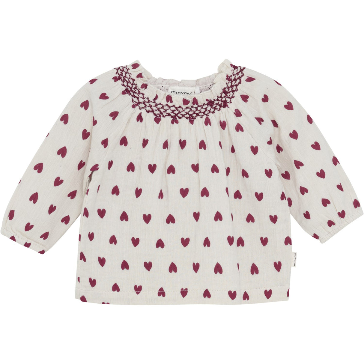 Minymo Eggnog Blus LS AOP