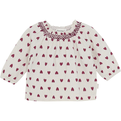 Minymo Eggnog Blus LS AOP