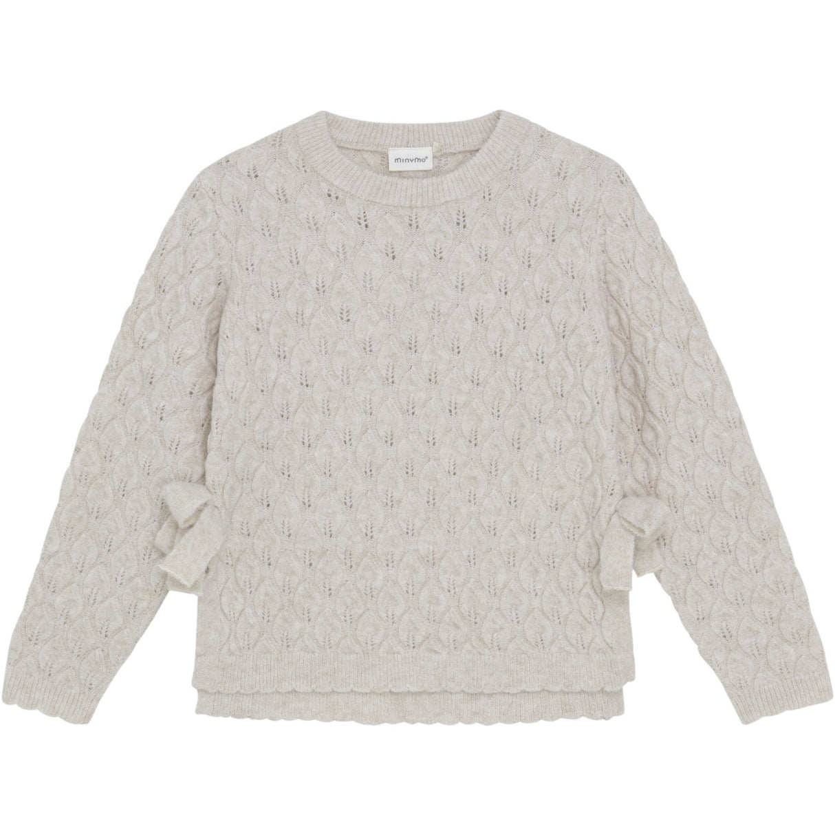 Minymo Smoke Gray Pullover LS Stickad