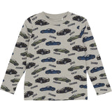 Minymo Oxford Tan T-shirt LS AOP