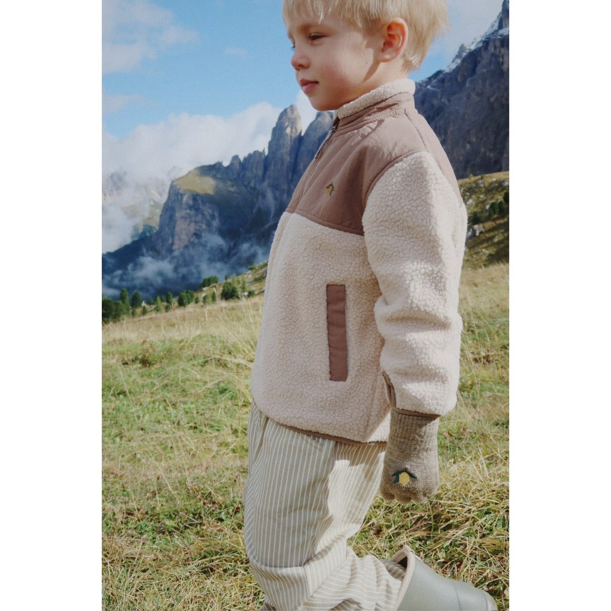 Konges Sløjd Oxford Tan Flynn Fleece Jacka Grs