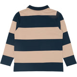 The New Navy Blazer Striped Rhett L_S Pique Pikétröja